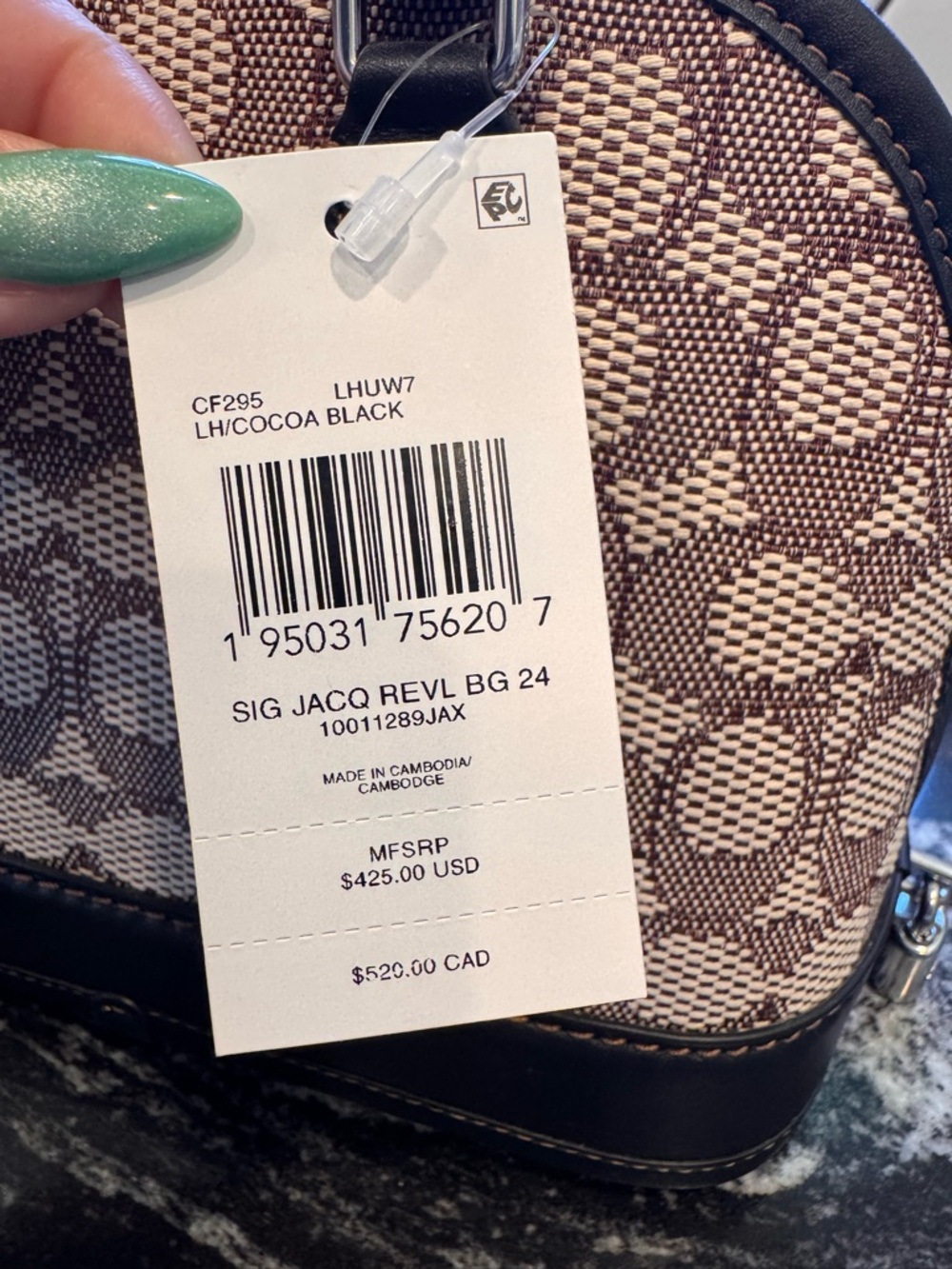 NWT COACH Revel 24 Signature Jacquard - Picture 5 of 11